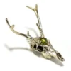 Fire & Bone White-Tailed Deer Skull Peridot Pendant Necklace T-Shirts & Gifts