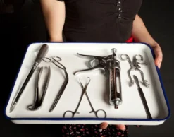 Nasco Science Decor Enamel Instrument Tray