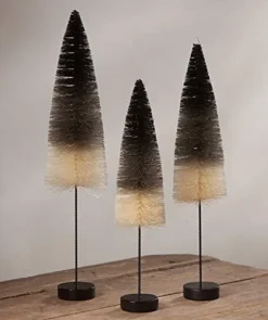 Bethany Lowe Black & White Ombre Trees