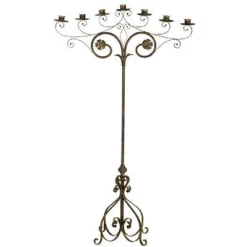 Fantastic Decor Rosary 7 Candle Floor Candelabra Rental