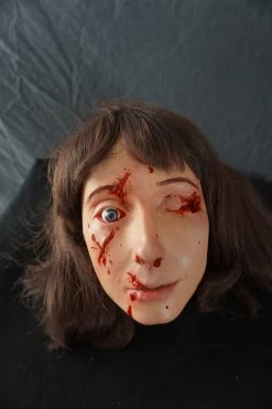 Dapper Cadaver Workshop Fake Heads Laceration Lexi Head