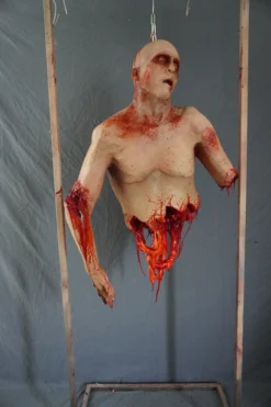 Dapper Cadaver Workshop New Haunt Props Hanging Joaquin Meat