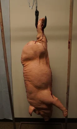 Dapper Cadaver Workshop Hanging Full Side Of Pork
