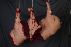 Dapper Cadaver Workshop Hanging Pig Quarter Gory Butcher Shop