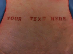 Dapper Cadaver Workshop Human Skin Prop With Custom Lettering