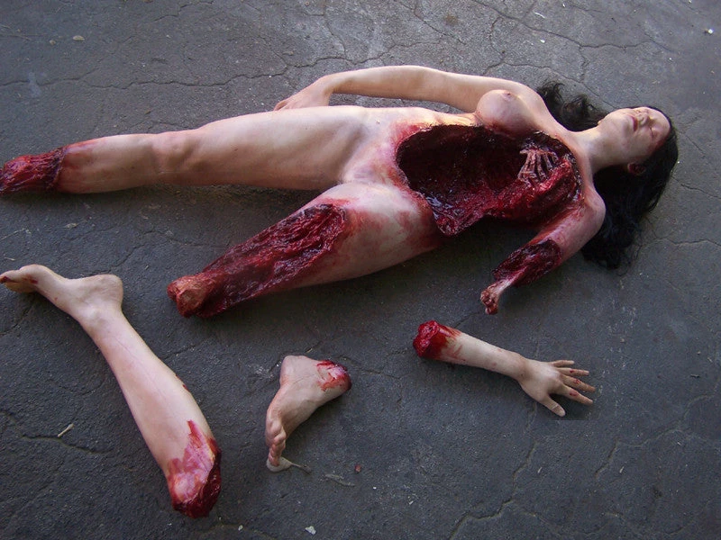 Dapper Cadaver Workshop Deluxe Wounded Jessica Body With Parts Gory Bodies