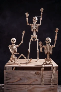 Morris Costumes Halloween Decor 14 In Poseable Skeleton