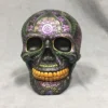 Pacific Trading Halloween Decor Purple Day Of The Dead Decorative Skull