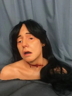 Dapper Cadaver Workshop Fake Heads Slit-Throat Stacy Head