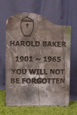 Unique Harold Baker Headstone Rental