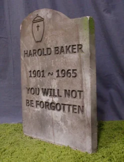 Unique Harold Baker Headstone Rental