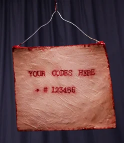 Dapper Cadaver Workshop Human Skin Prop With Custom Lettering