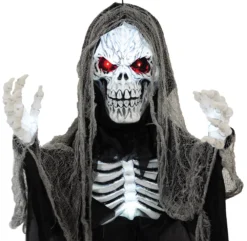 Morris Costumes 6 Ft Hanging Light Up Skull Reaper