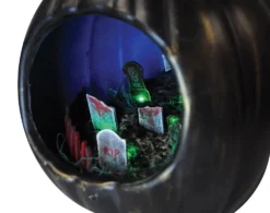 Morris Costumes Light Up Pumpkin Diorama With Witch Scene Halloween Decor