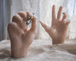 Silicone Sound Body Forms Poseable Slender Silicone Hand Unpainted