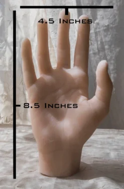 Silicone Sound Body Forms Poseable Slender Silicone Hand Unpainted