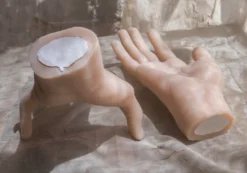 Silicone Sound Body Forms Poseable Slender Silicone Hand Unpainted