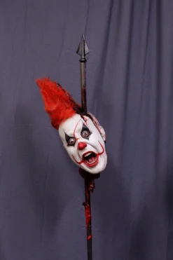Dapper Cadaver Workshop Clown Head Olly On Spike New Haunt Props