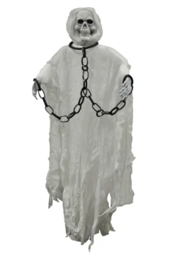 Morris Costumes Halloween Decor 5 Ft Hanging Skull Ghost