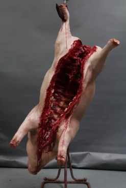 Dapper Cadaver Workshop Gory Butcher Shop Hanging Gutted Pig
