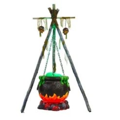 Home Depot Halloween Props Light Up Witch Cauldron Rental