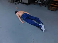 Dapper Cadaver Workshop Knife In The Back Turner Half Anatomical Dummy Wounded