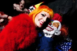 Morris Costumes Creepy Orange Ghost Clown Prop