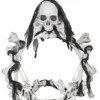 Morris Costumes Light Up Skull & Bone Wreath