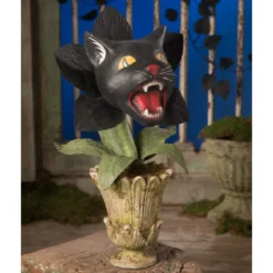 Bethany Lowe Large Scaredy Cat Orchid Halloween Decoration